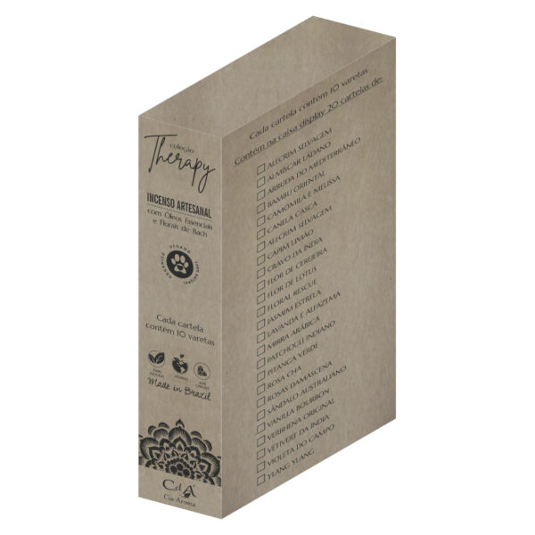 Display Therapy Incenso Vareta Flor de Cerejeira e Floral de Bach ROCK ROSE c/ 20 Cartelas - Image 2