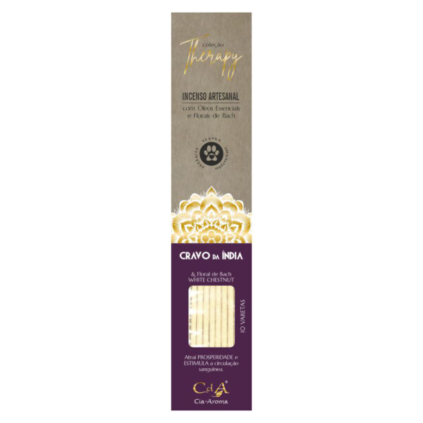 Therapy Incenso Vareta Cravo da Índia e Floral de Bach WHITE CHESTNUT